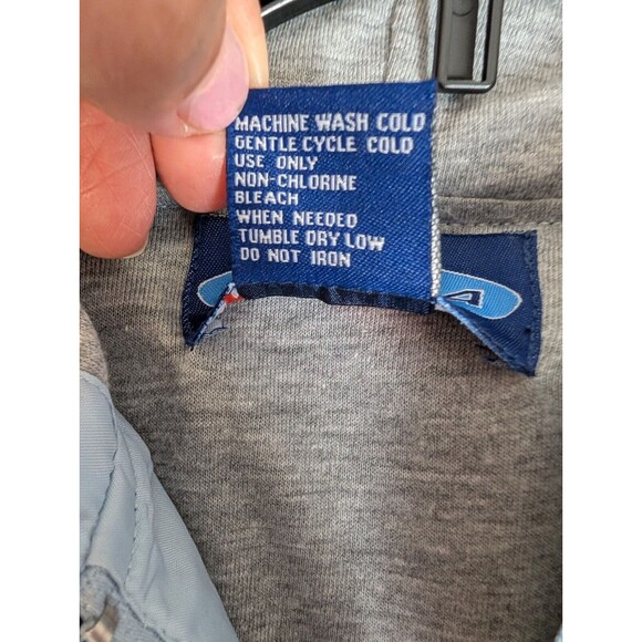 Fuda Sport Women's Blue Hooded Zip Up Lined Poly Cotton Jacket Color Block M - Picture 4 of 8